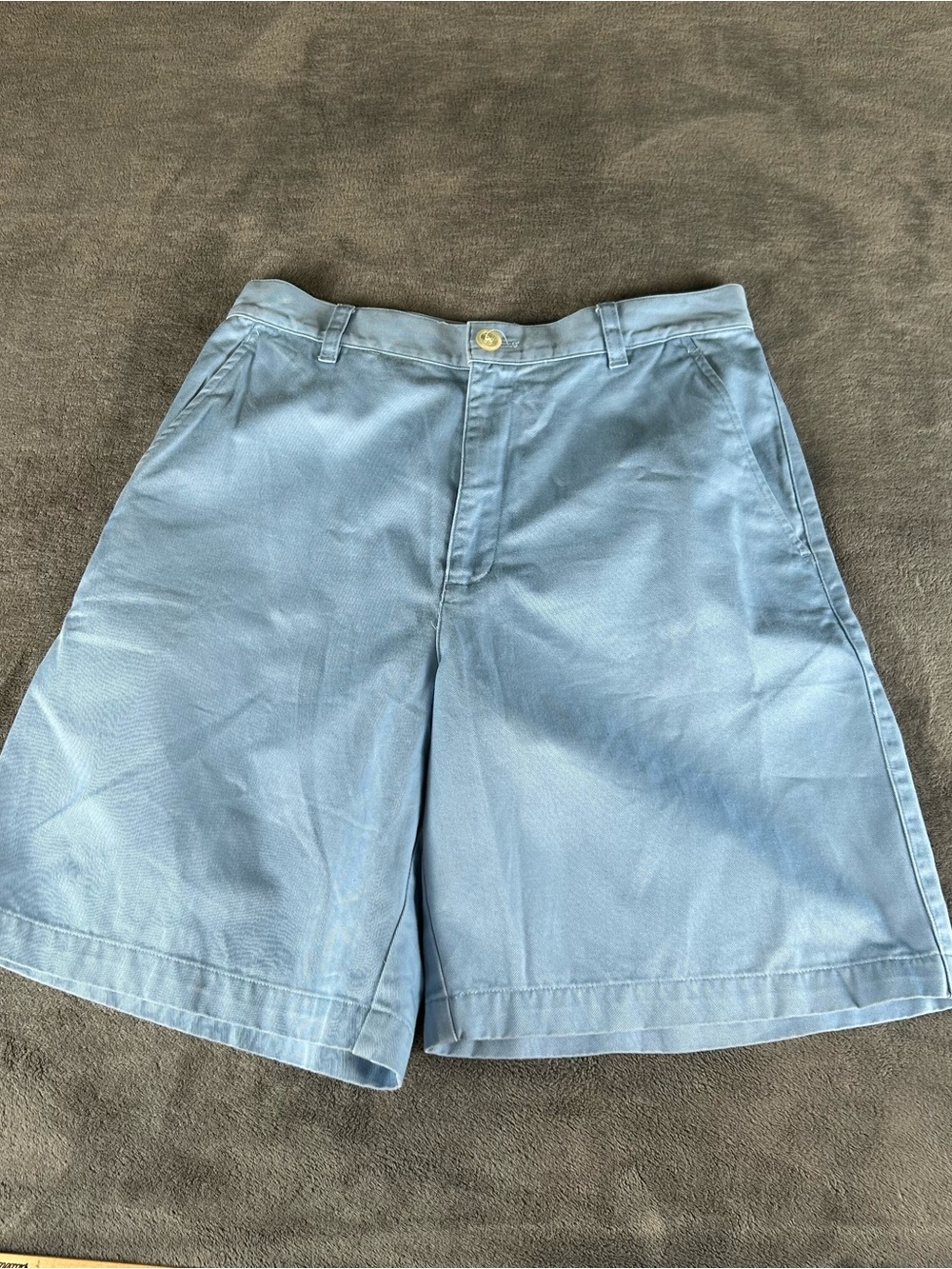 Lauren Ralph Lauren Vintage Chino Shorts Womens 4 Light Blue Flat Front Preppy